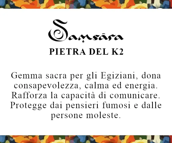 Samsara Bracciale Tibetano in Pietra K2 Regolabile 18,5-22,5 cm Perline Naturali 8 mm Filo Cotone Cerato Alta Resistenza Chiusura Ottone Gioiello Artigianale Unisex con Sacchetto - immagine 2