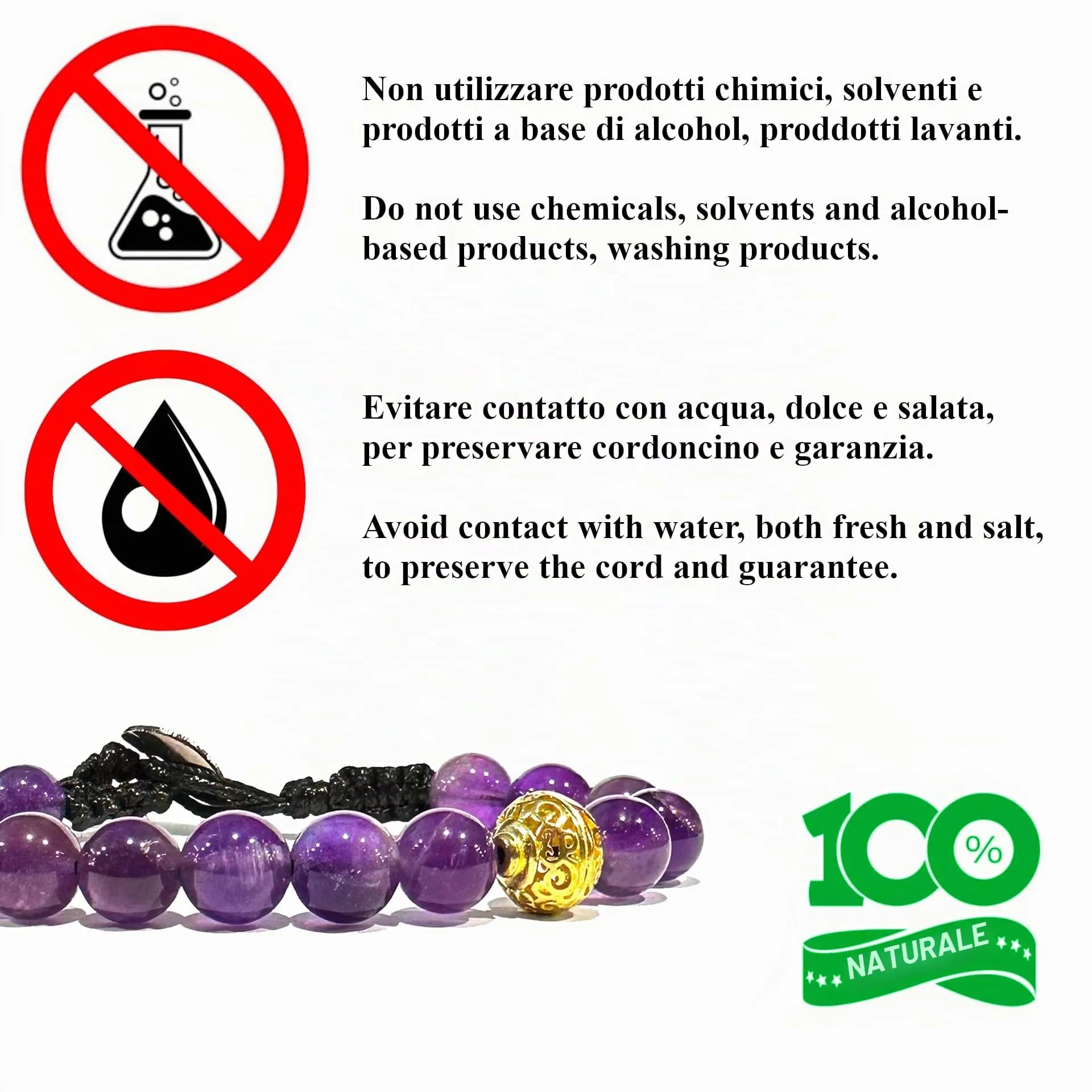 Samsara Bracciale Tibetano con Agata Viola Striata, Cordino in Cotone Cerato Regolabile 18,5–22,5 cm, Charm in Bronzo, Design Ispirato alla Tradizione Buddista, Accessorio Unisex - immagine 6