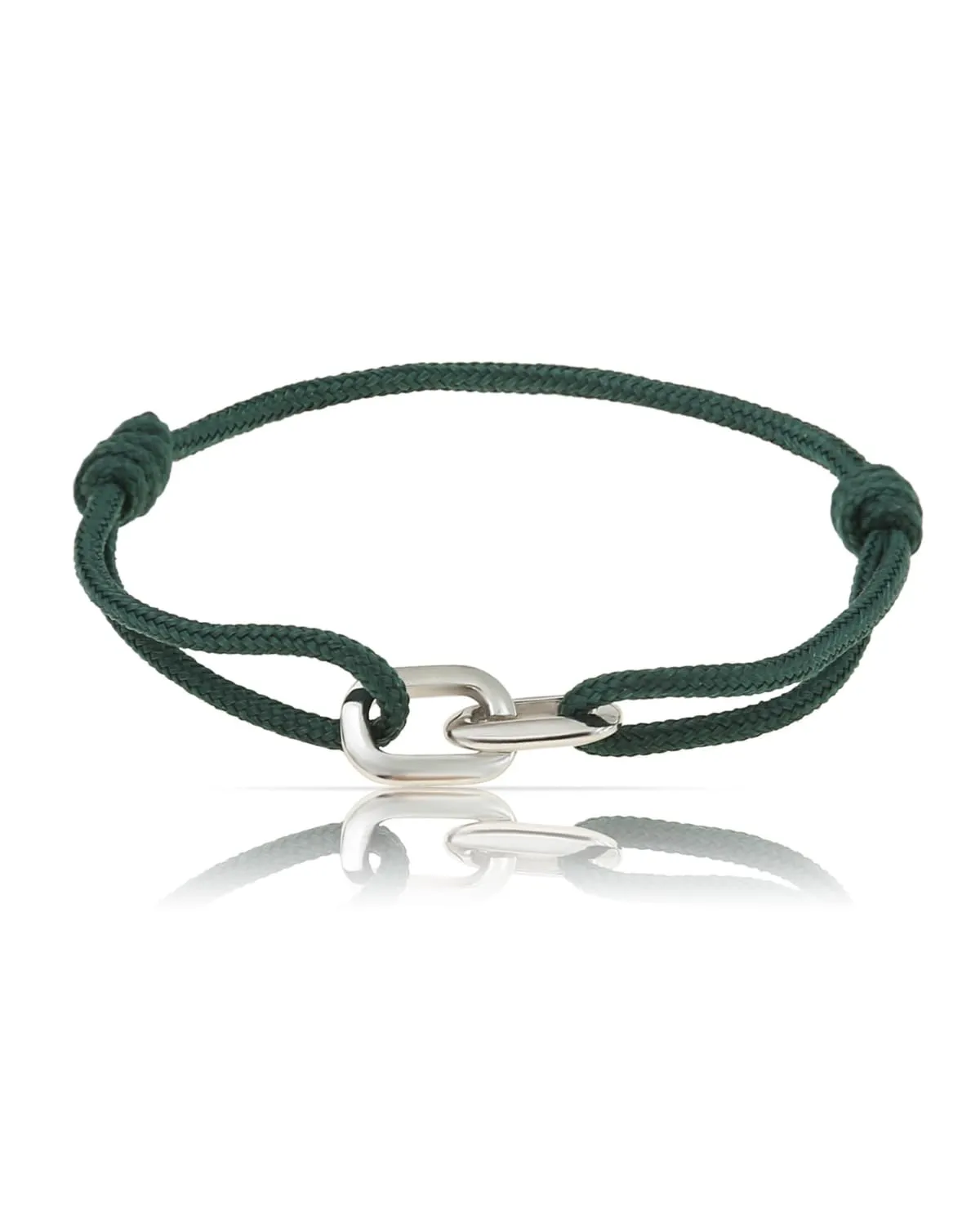 Made by Nami Bracciale Uomo Corda Marina Acciaio Inossidabile Regolabile Nautico Fatto a Mano - immagine 1