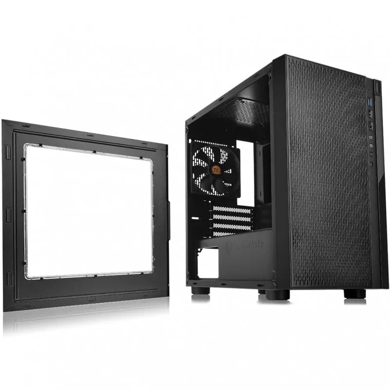 Thermaltake Versa H18 Vetro temperato USB 3.1 Nero - immagine 1