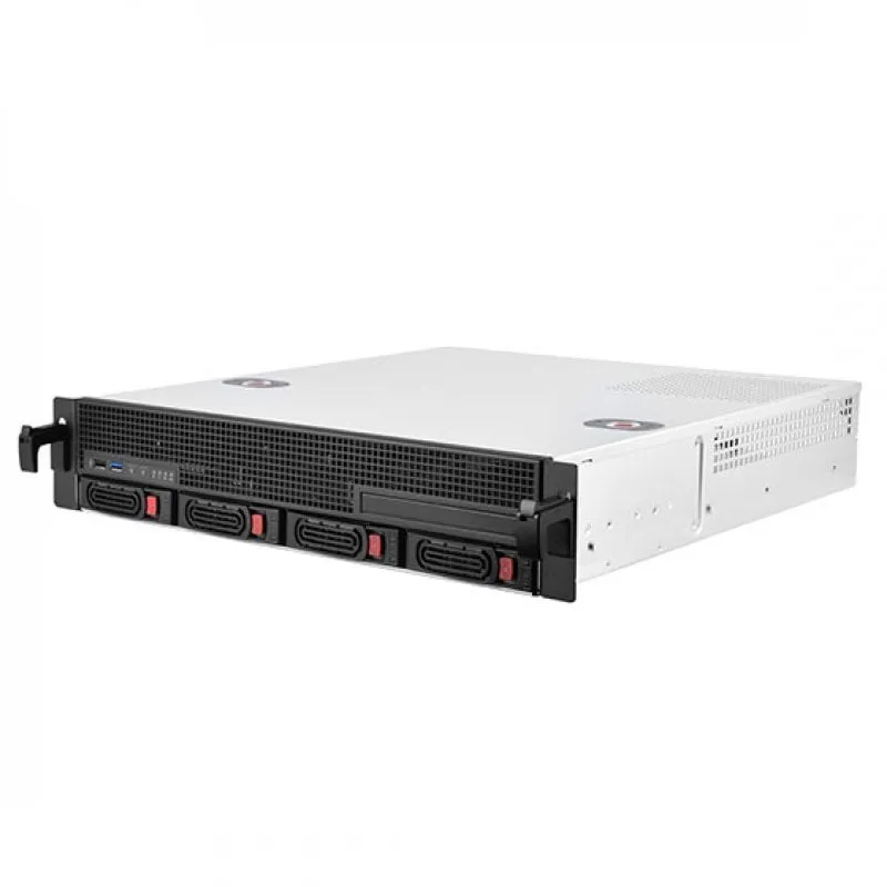 Custodia per server con montaggio su rack SilverStone RM21-304 2U 4x SAS/SATA - immagine 1