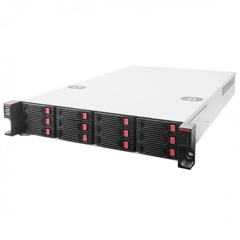 SilverStone SST-RM22-312 Chassis di storage per montaggio su rack 2U 12 alloggiamenti da 2,5"/3,5" - immagine 1