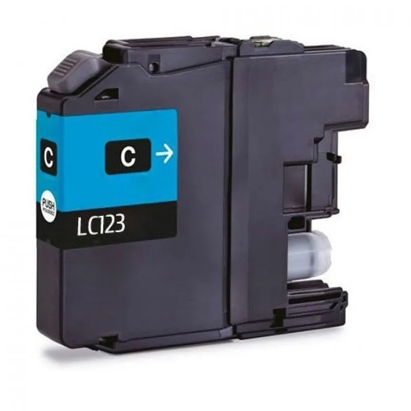 Cartuccia d'inchiostro Inkpro compatibile con Brother LC123XL ciano - immagine 1