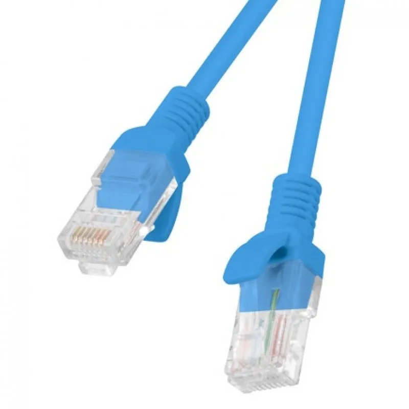 Cavo di rete Lanberg RJ45 UTP Cat.5e 50 cm Blu - immagine 1