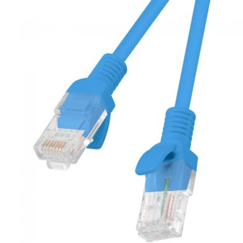 Cavo di rete Lanberg RJ45 UTP Cat.5e 2m Blu - immagine 1