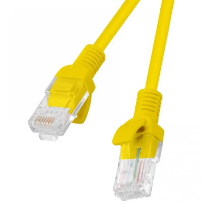 Cavo di rete Lanberg RJ45 UTP Cat.5e 5m Giallo - immagine 1
