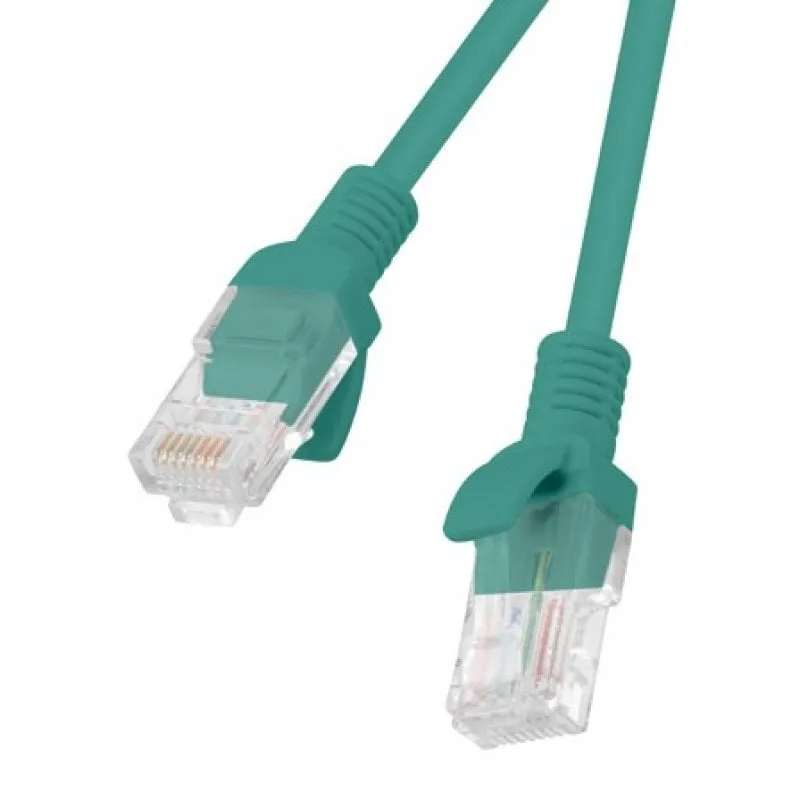 Cavo di rete Lanberg RJ45 UTP Cat.5e 3m Verde - immagine 1