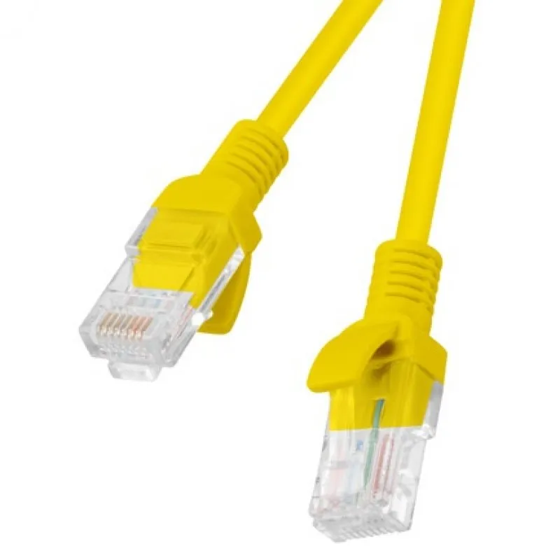 Cavo di rete Lanberg RJ45 UTP Cat.6 1m Giallo - immagine 1
