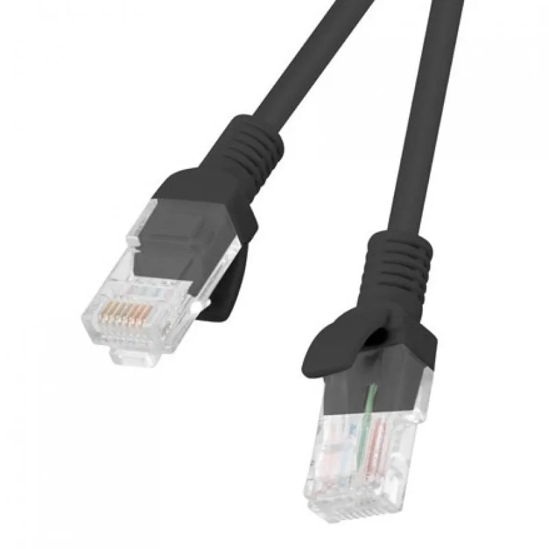 Cavo di rete Lanberg RJ45 UTP Cat.6 5m Nero - immagine 1