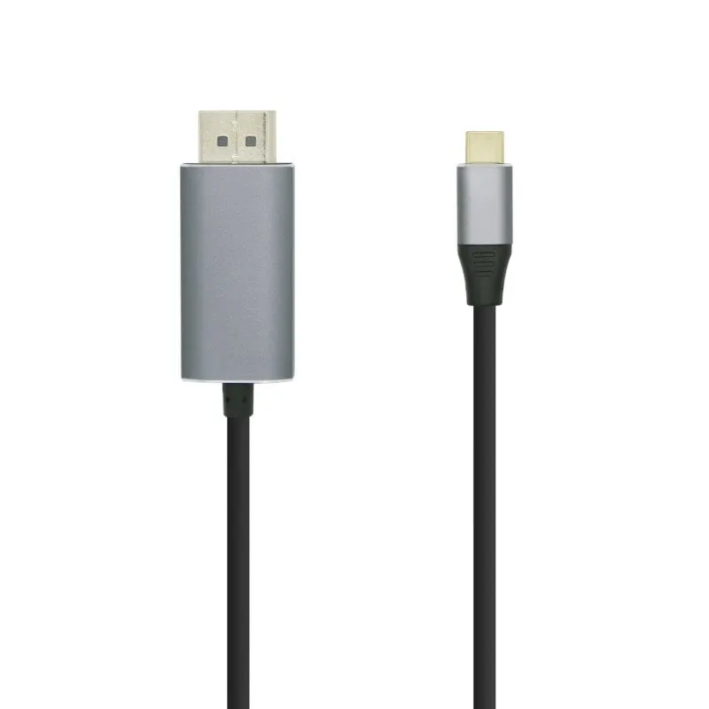 Cavo Aisens da USB-C a DisplayPort da 1,8 m Argento/Nero - immagine 1