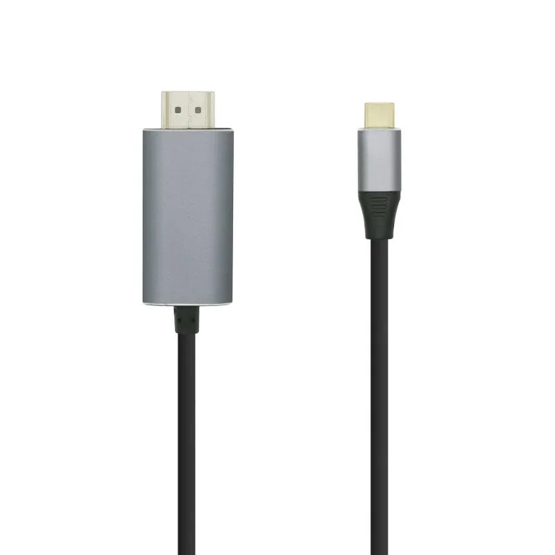 Cavo Aisens da USB-C a HDMI maschio/maschio 0,8 m argento/nero - immagine 1