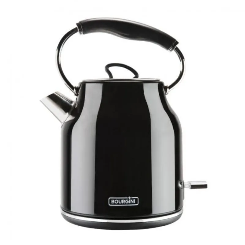 Bollitore Bourgini Nostalgic Deluxe 1,7 L 2200 W Nero - immagine 1