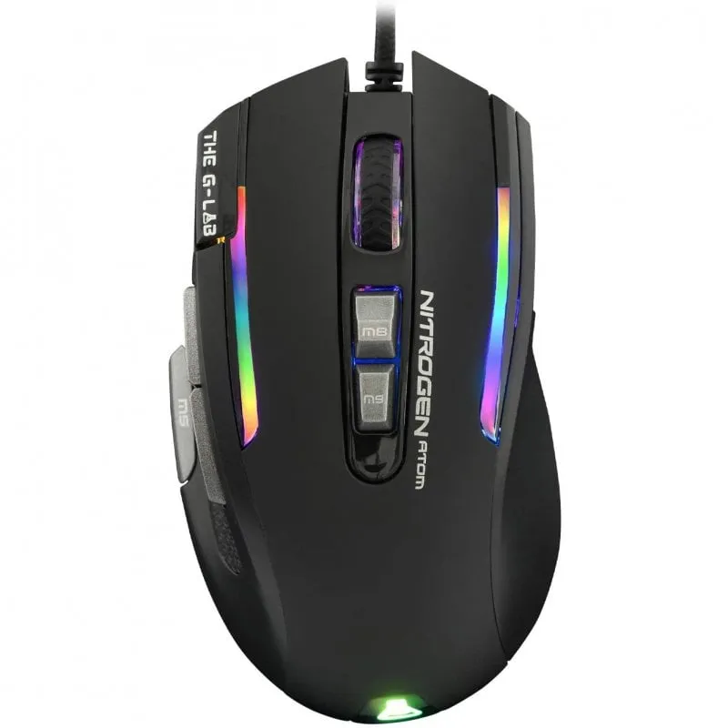 Il mouse da gioco G-lab Kult Nitrogen Atom RGB 4800 DPI - immagine 1