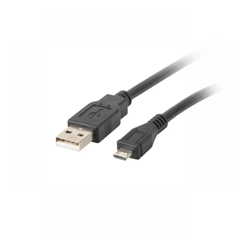 Cavo Lanberg Micro USB a USB 2.0 1 m Nero - immagine 1