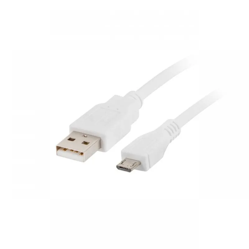 Cavo Lanberg da Micro USB a USB 2.0 1 m Bianco - immagine 1