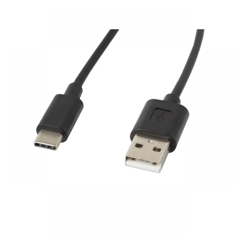 Cavo Lanberg da USB-C a USB-A 2.0 maschio/maschio 1,8 m Nero - immagine 1