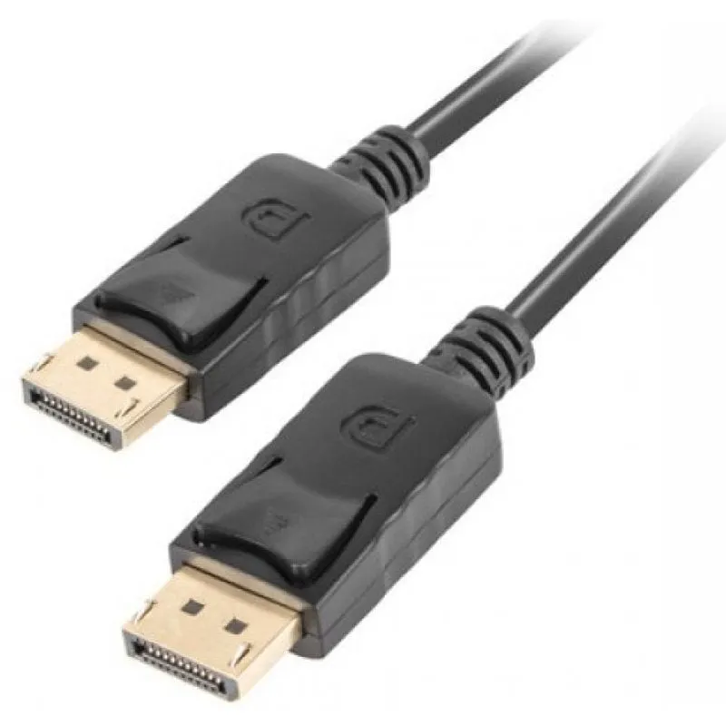 Cavo Lanberg DisplayPort V1.2 4K maschio/maschio 1,8 m Nero - immagine 1