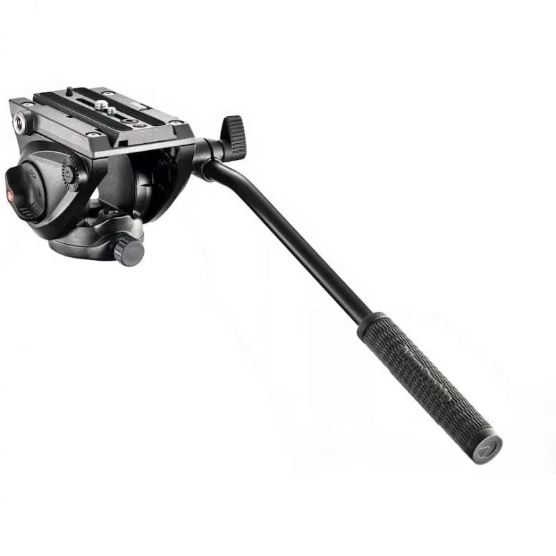 Manfrotto MVH500AH testa per treppiede Nero Alluminio 3/8" - immagine 1