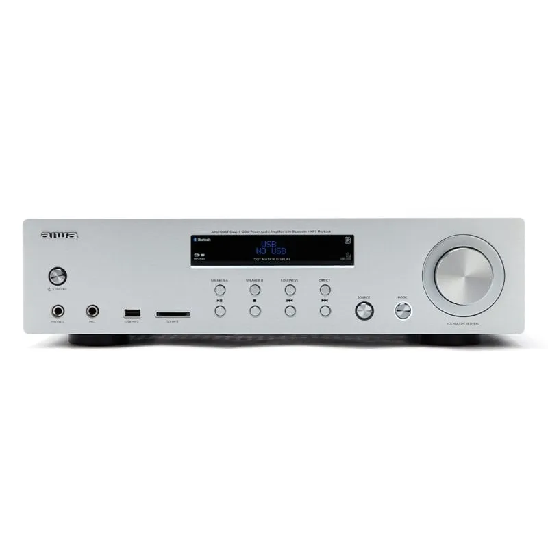 Amplificatore Bluetooth Aiwa AMU-120BT 120W Argento - immagine 1
