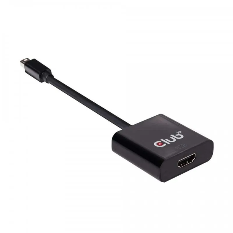 Adattatore Club 3D Mini DisplayPort 1.2 a HDMI maschio/femmina 15 cm Nero - immagine 1