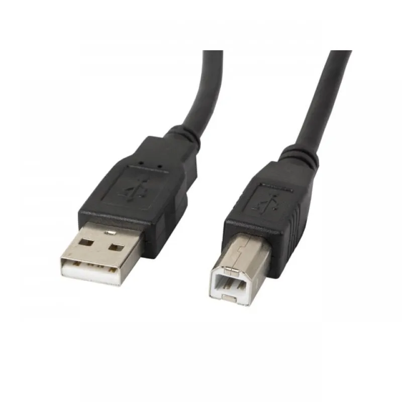 Cavo Lanberg da USB-A 2.0 a USB-B maschio/maschio 3 m Nero - immagine 1