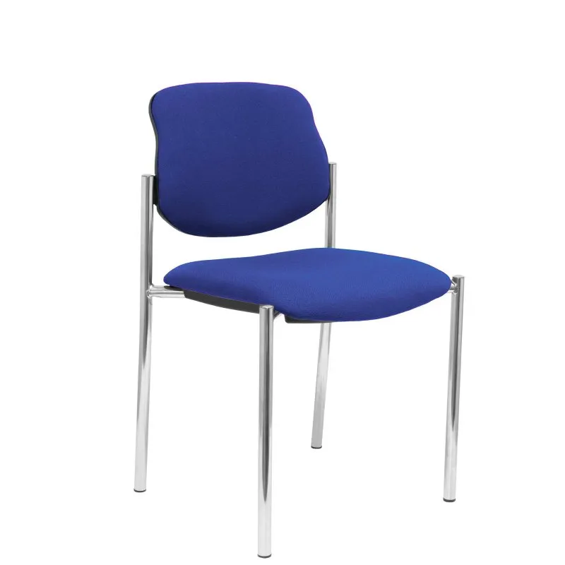 Piqueras y Crespo Villalgordo Sedia Fissa Bali Blu Telaio Cromato - immagine 1