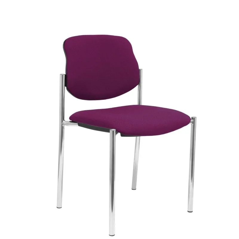 Sedia fissa Piqueras y Crespo Villalgordo Bali, telaio viola cromato - immagine 1