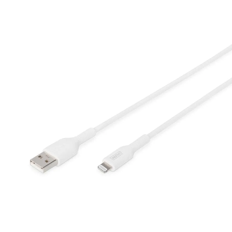 Cavo Digitus da Lightning a USB 2.0 1 m bianco - immagine 1