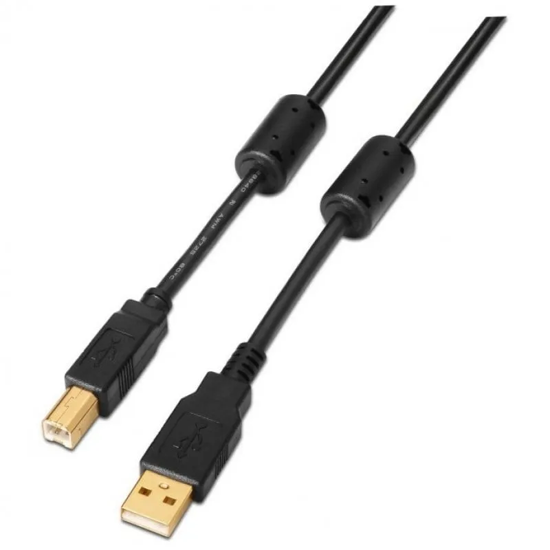 Cavo stampante Aisens da USB-A 2.0 a USB-B maschio/maschio 2 m Nero - immagine 1