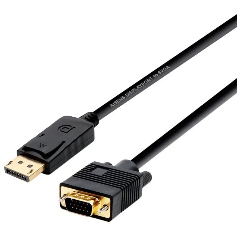 Cavo Aisens DisplayPort a VGA maschio/maschio 2 m Nero - immagine 1