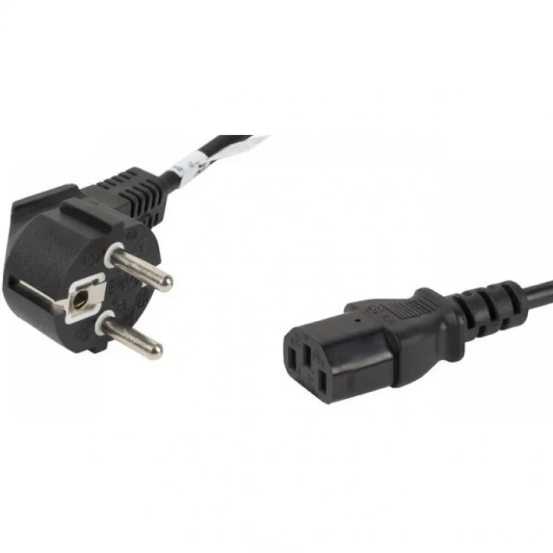 Cavo prolunga Lanberg CEE 7/7 a IEC 320 C13 maschio/femmina 1,8 m nero - immagine 1
