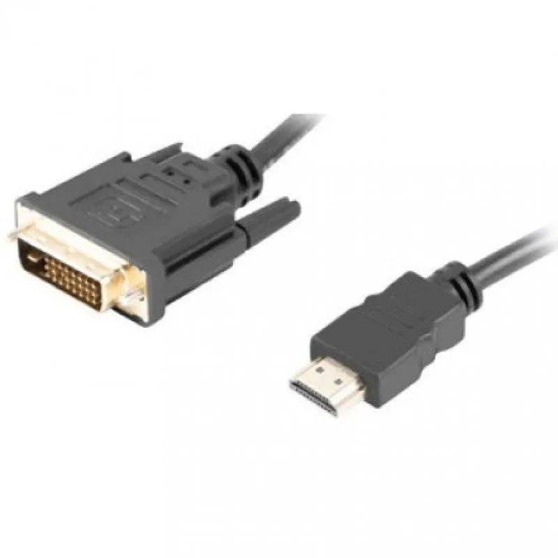 Cavo Lanberg 4K HDMI a DVI-D maschio/maschio 1,8 m Nero - immagine 1