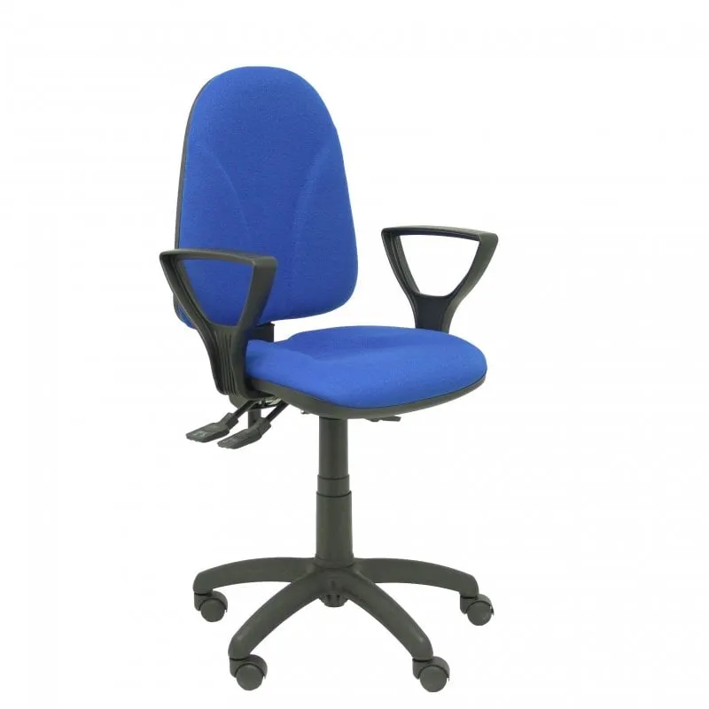 Sedia Piqueras y Crespo Algarra Asincro Bali Blu con bracciolo fisso - immagine 1