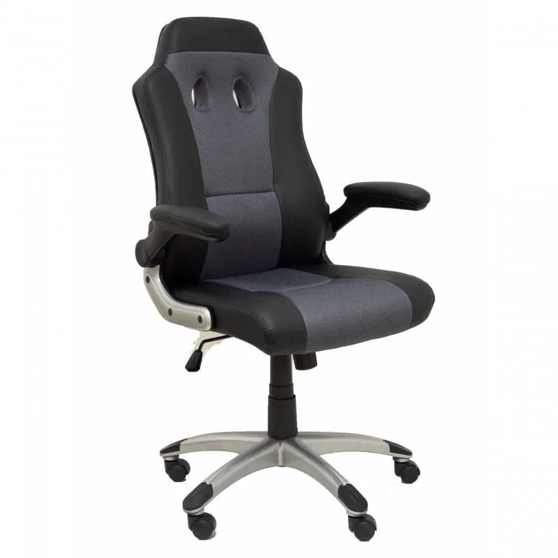 Sedia da gaming Piqueras y Crespo Talave in pelle nera Simille - immagine 1