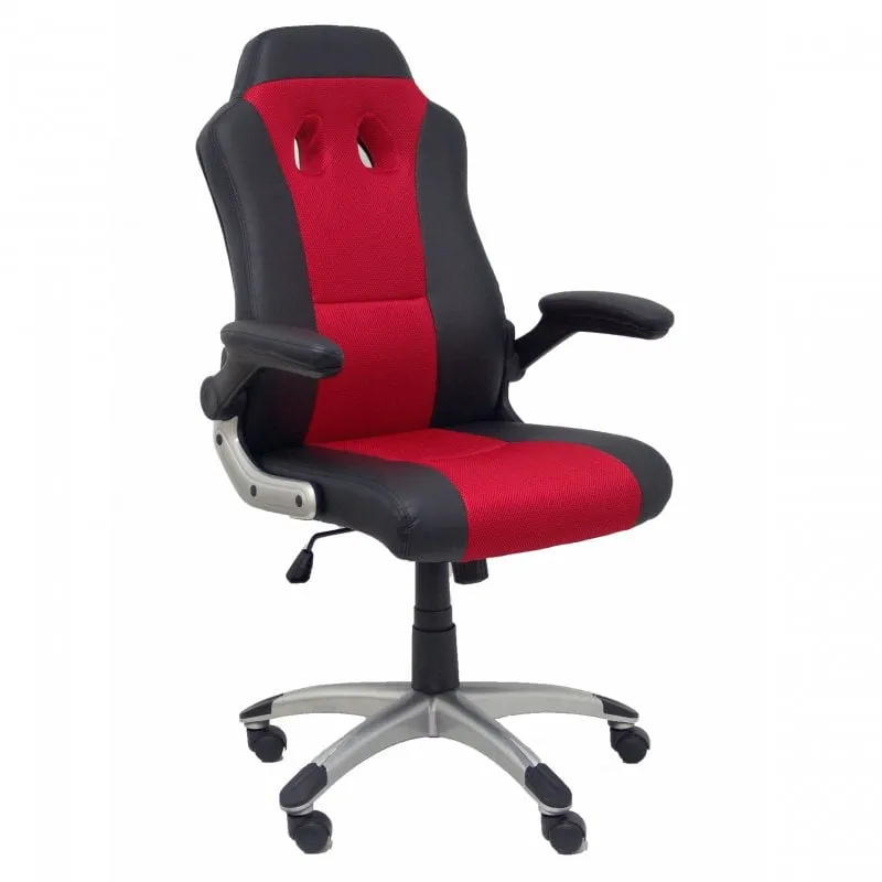 Sedia da gaming Piqueras y Crespo Talave Similleather Nero/Rosso - immagine 1