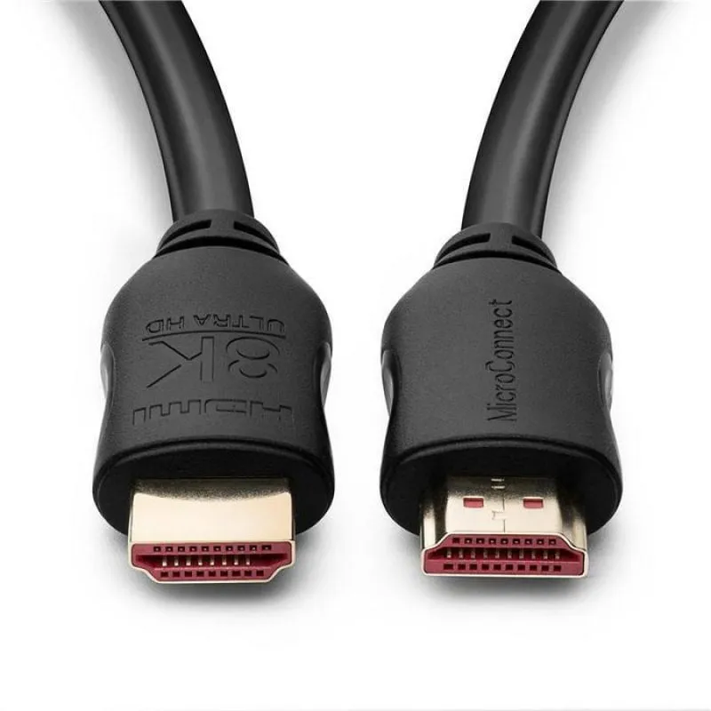 Cavo MicroConnect HDMI 2.1 8K 120Hz 48Gb/s Nero 1m - immagine 1