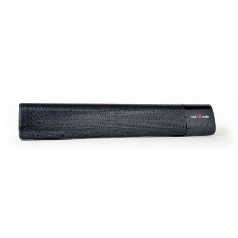 Barra Sound Gembird SPK-BT-BAR400-01 2.0 10W Bluetooth MicroSD USB Nera - immagine 1