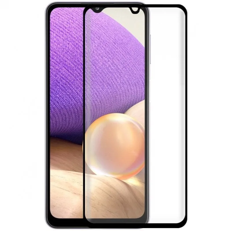 Fantastica protezione in vetro temperato nero completo 3D per Samsung Galaxy A32 5G - immagine 1