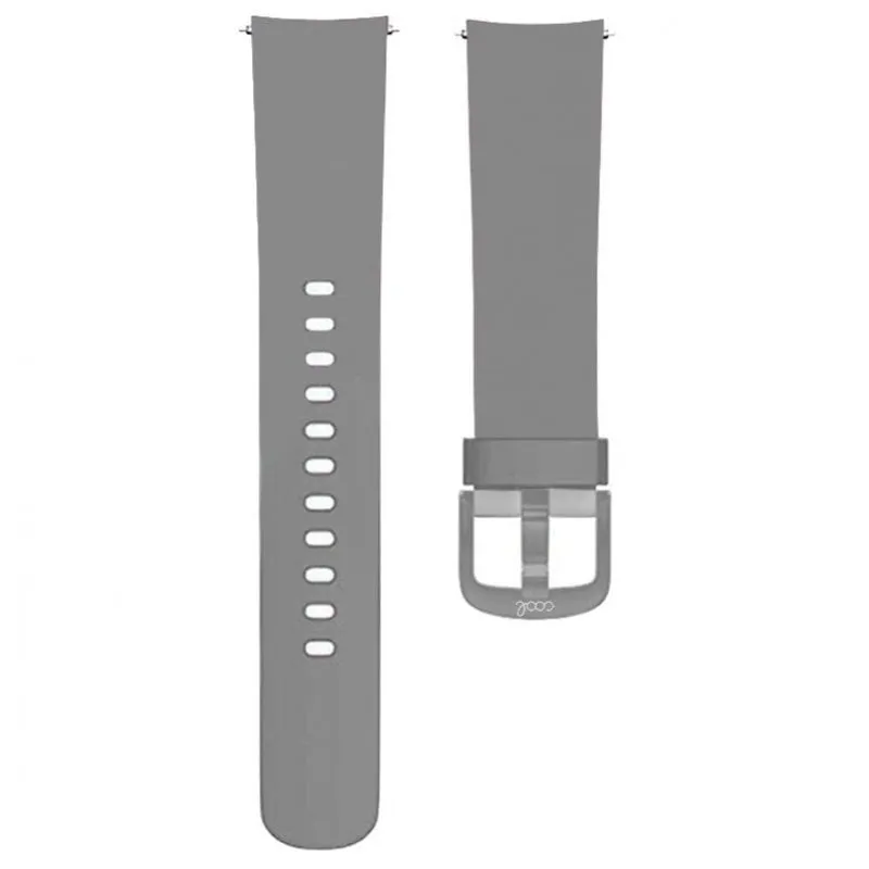 Fantastico cinturino universale in caucciù per Smartwatch 20mm Grigio - immagine 1