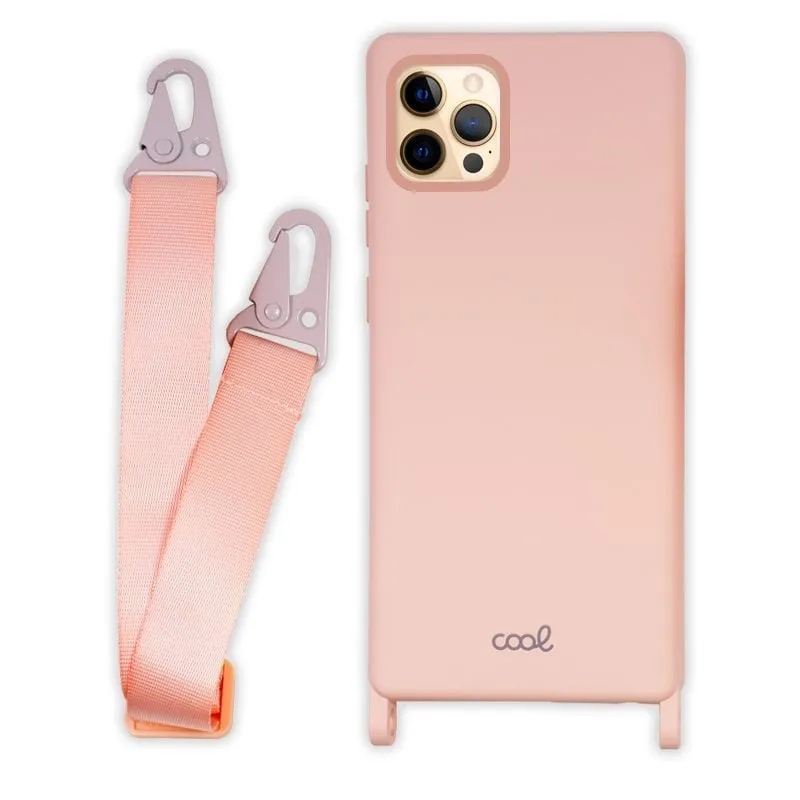 Custodia con ciondolo rosa freddo per iPhone 12 Pro Max - immagine 1