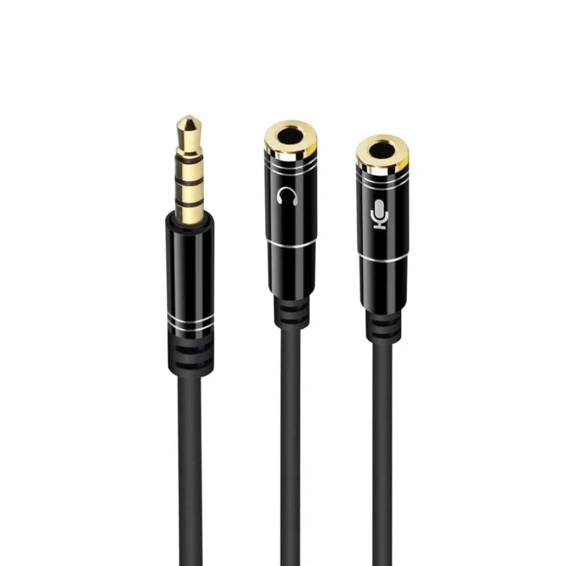 Ewent EC1641 cavo audio 0,3 m 3.5mm 2 x 3.5mm Nero - immagine 1