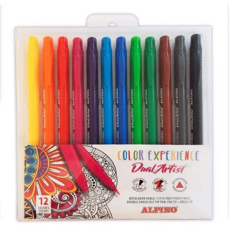 Alpino Color Experience Dual Artist Pennarelli a doppia punta 12 unità Colori assortiti - immagine 1