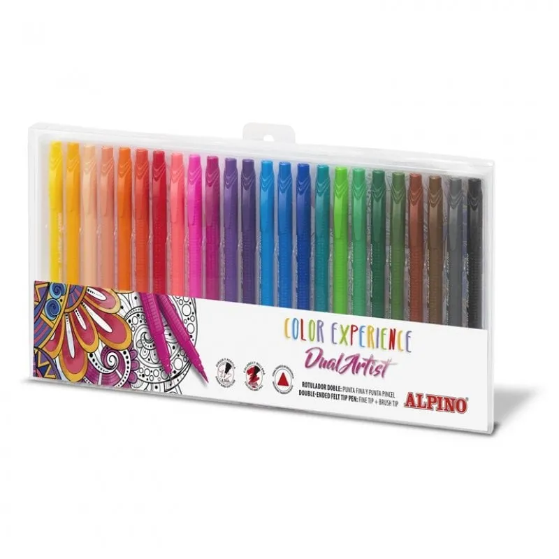 Alpino Color Experience Dual Artist Pennarelli a doppia punta 24 unità Colori assortiti - immagine 1