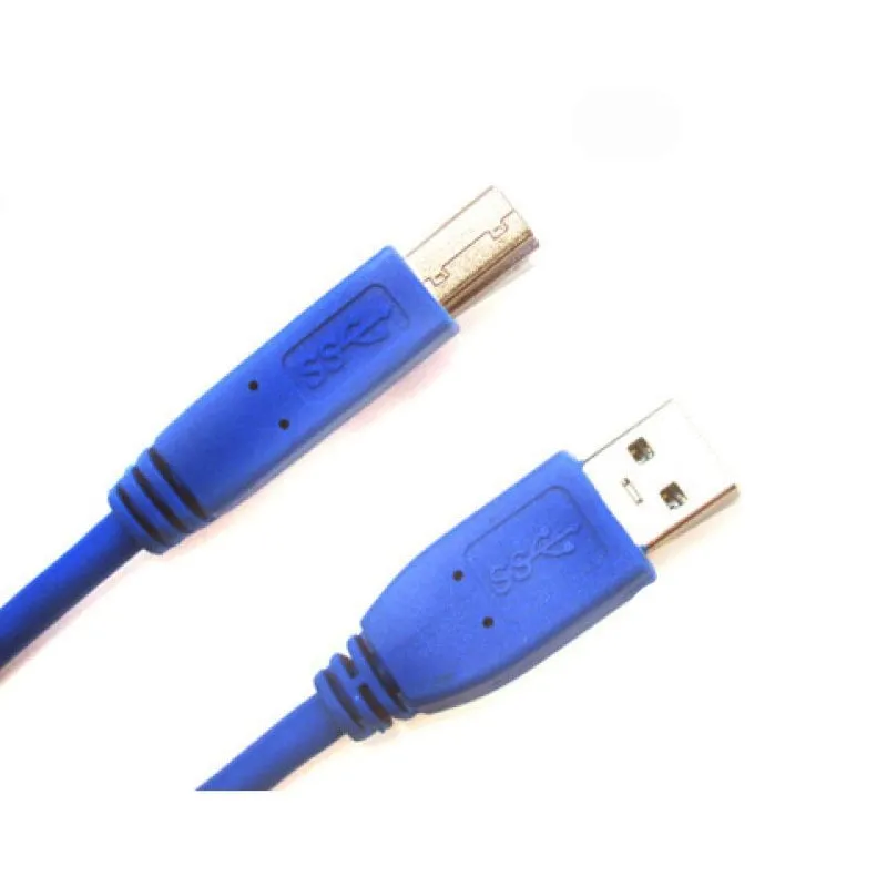 Cavo JJCables da USB-A a USB-B maschio/maschio 2 m blu - immagine 1
