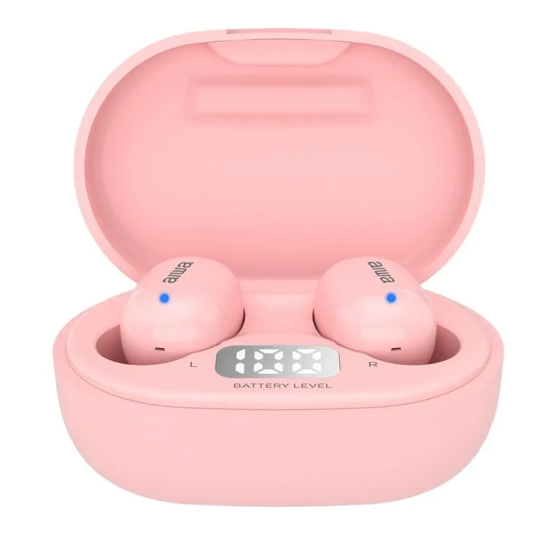 Cuffie Bluetooth rosa Aiwa EBTW-150 - immagine 1