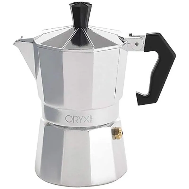 Caffettiera italiana classica Oryx 2 tazze Argento - immagine 1