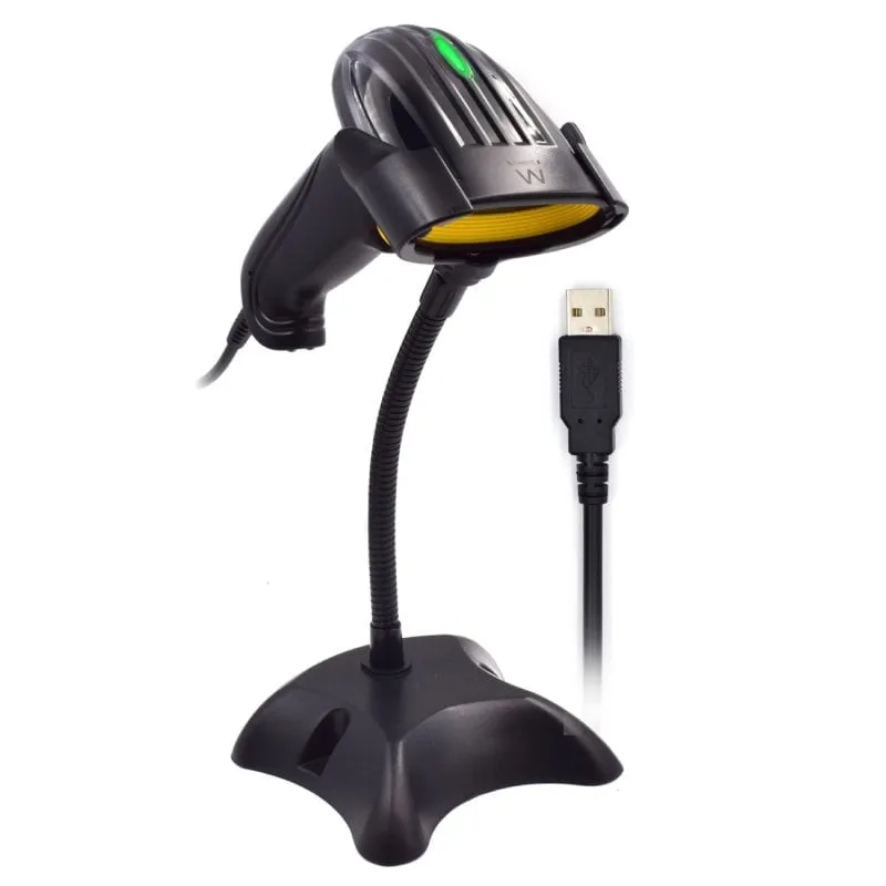Ewent EW3410 lettore di codici a barre Lettore di codici a barre portatile 1D/2D LED Nero - immagine 1