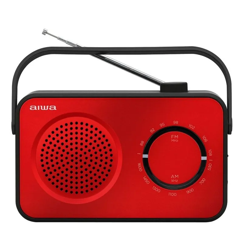 Radio analogica AM/FM Aiwa R-190 rossa - immagine 1