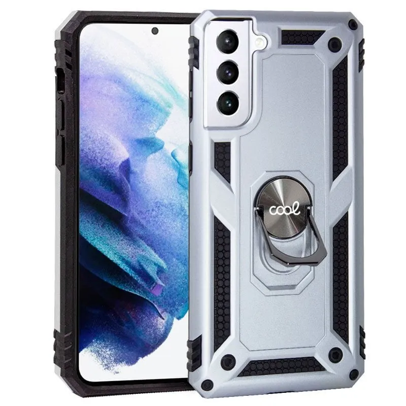 Fantastica custodia rigida con anello in argento per Samsung Galaxy S21 Plus - immagine 1