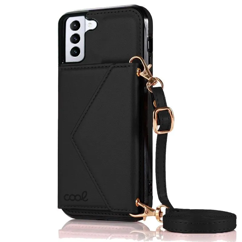 Fantastica custodia a portafoglio nera per Samsung Galaxy S21 - immagine 1